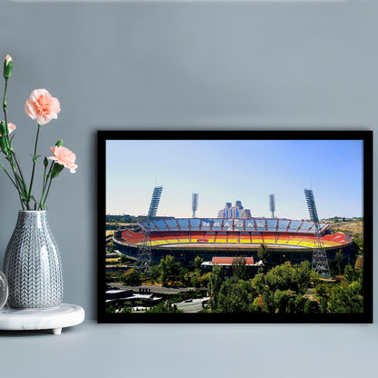 Hrazdan Stadium, Stadium Canvas, Sport Art, Gift for him, Framed Art Print Wall Decor, Picture Framed