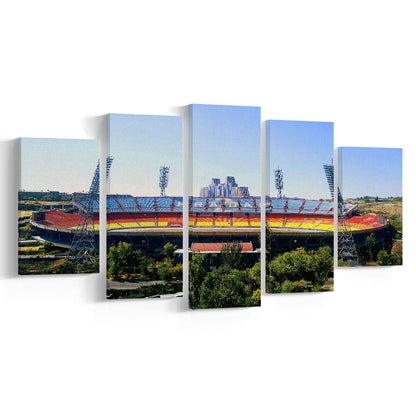 Hrazdan Stadium, Stadium Canvas, Sport Art, Gift for him, 5 Panel, Large Canvas, Canvas Print Wall Art