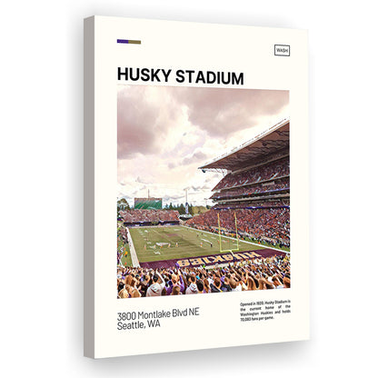 Husky Stadium Print, Washington Huskies Stadium Canvas Art, Fan Gifts, Sport Art, Canvas Print Wall Art