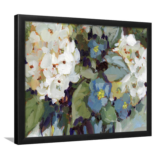 Hydrangea Arrangement LargeArt Prints Floating Frame Wall Art Print, Framed Art Print, Picture Framed
