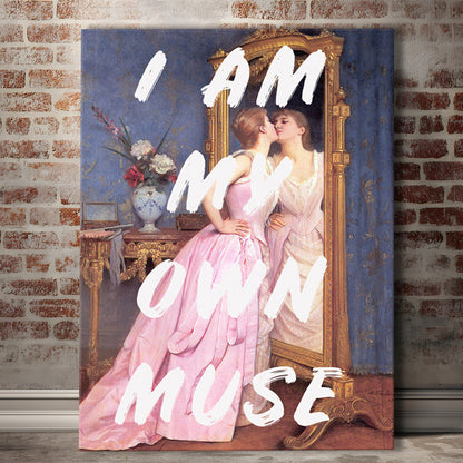 I Am My Own Muse Printed Wall Art, Canvas Art Print Decor, Painting Art, Canvas Prints Wall Art
