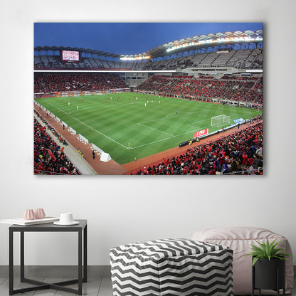 Ibaraki Kashima Stadium, Stadium Canvas, Sport Art, Gift for him, Man Cave Decor, Art Print, Canvas Print Wall Art