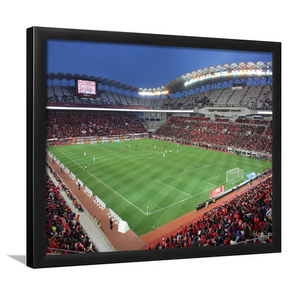 Ibaraki Kashima Stadium, Stadium Canvas, Sport Art, Gift for him, Framed Art Print Wall Decor, Picture Framed