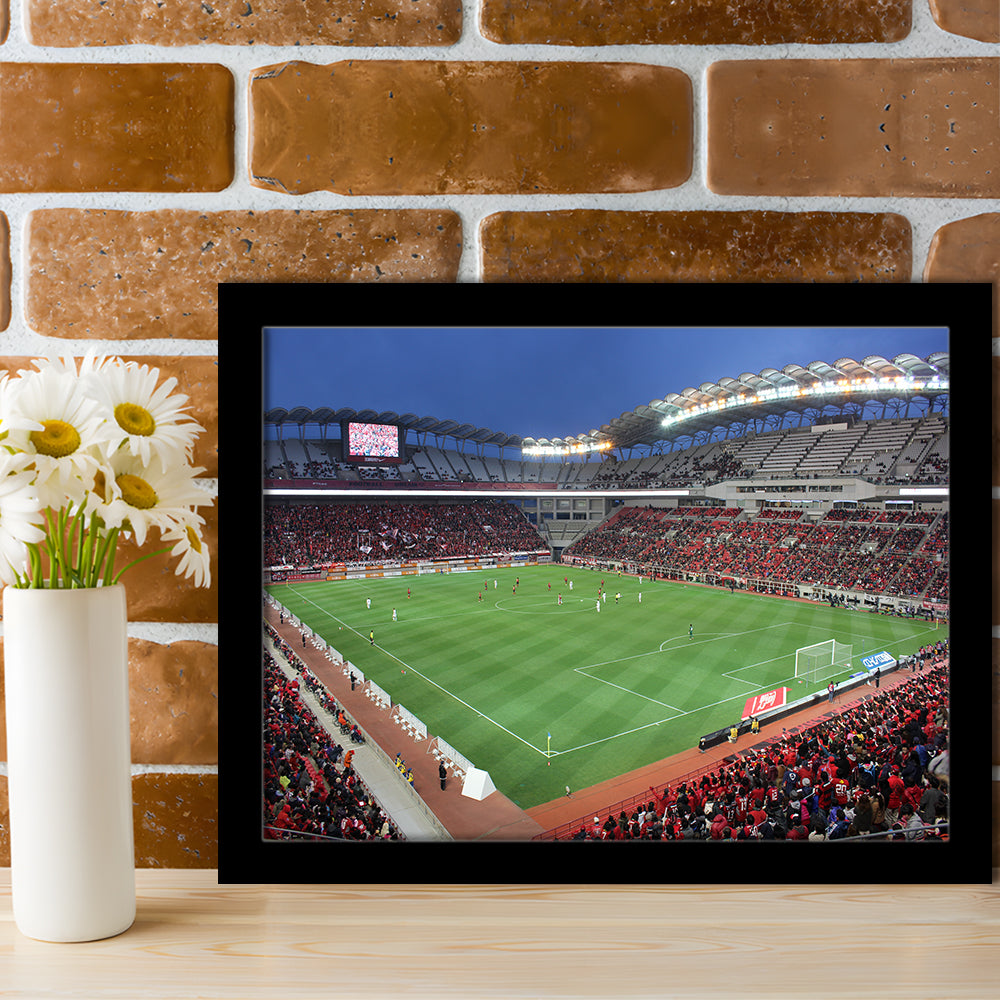 Ibaraki Kashima Stadium, Stadium Canvas, Sport Art, Gift for him, Framed Art Print Wall Decor, Picture Framed