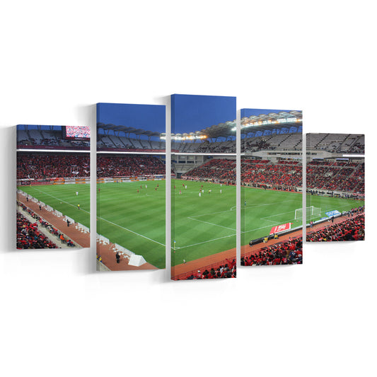 Ibaraki Kashima Stadium, Stadium Canvas, Sport Art, Gift for him, 5 Panel, Large Canvas, Canvas Print Wall Art