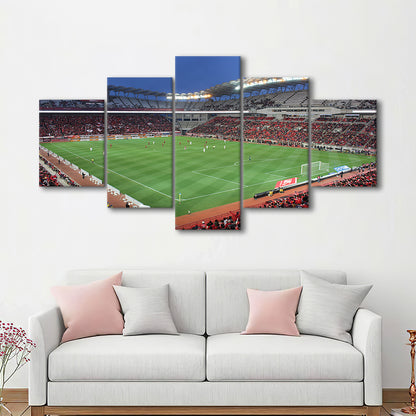 Ibaraki Kashima Stadium, Stadium Canvas, Sport Art, Gift for him, 5 Panel, Large Canvas, Canvas Print Wall Art