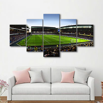 Ibrox Football Stadium, Stadium Canvas, Sport Art, Gift for him, 5 Panel, Large Canvas, Canvas Print Wall Art