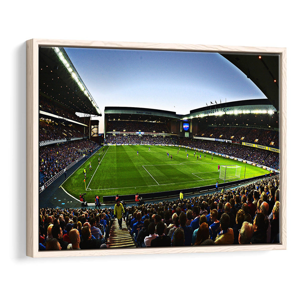 Ibrox Football Stadium, Stadium Canvas, Sport Art, Framed Canvas Print Wall Art, Floating Frame