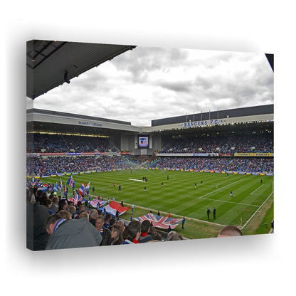 Ibrox Stadium, Stadium Canvas, Sport Art, Gift for him, Man Cave Decor, Art Print, Canvas Print Wall Art