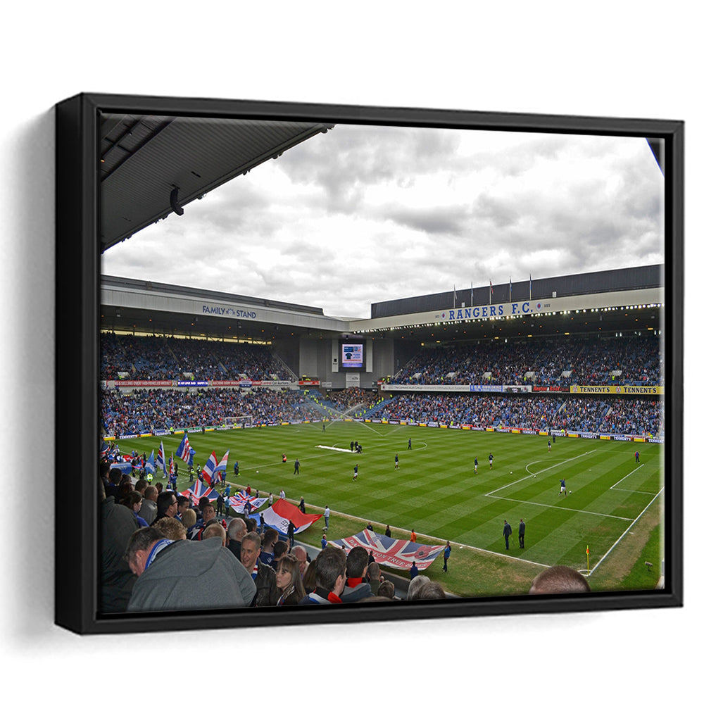Ibrox Stadium, Stadium Canvas, Sport Art, Framed Canvas Print Wall Art, Floating Frame