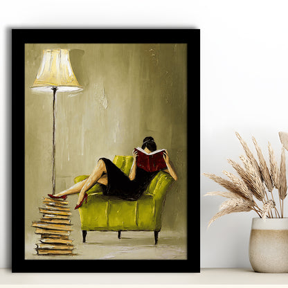 Impressionist Art  Lime Chair Leisure Wall Art Print, Framed Art Print, Fine Art Print