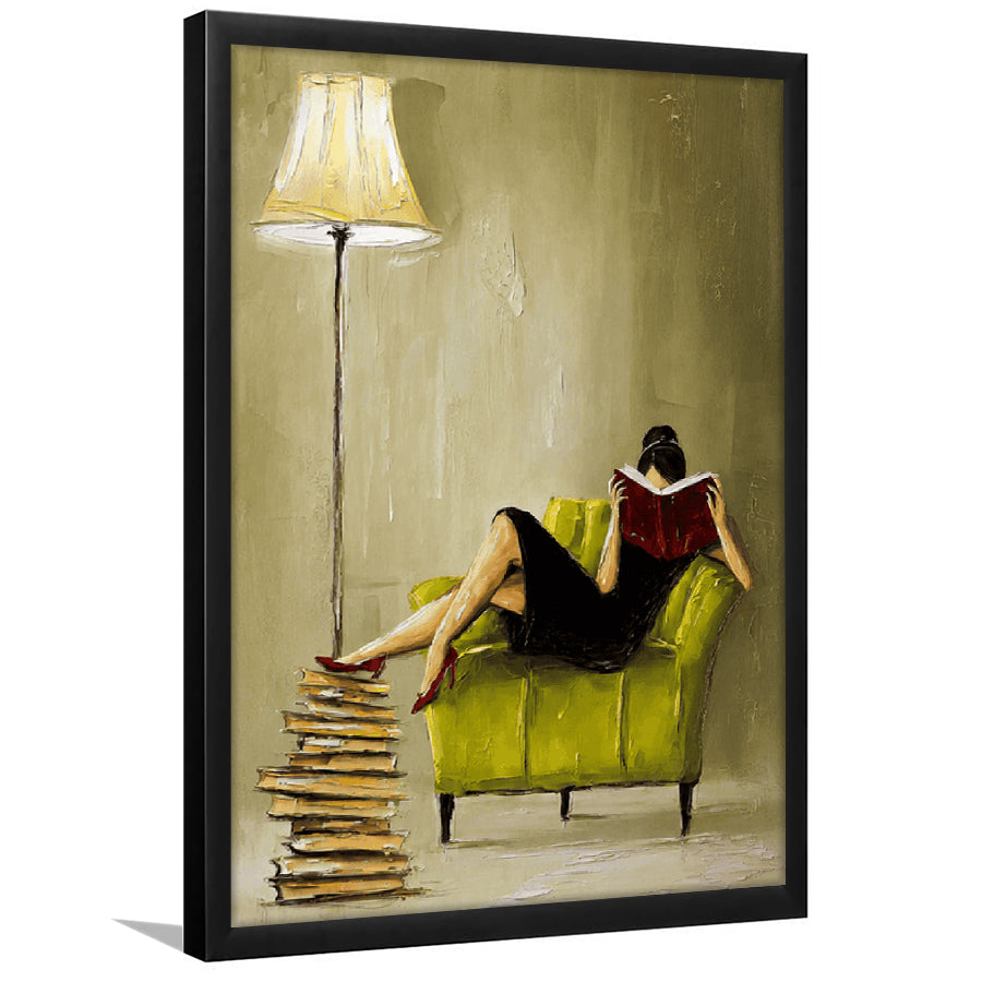 Impressionist Art  Lime Chair Leisure Wall Art Print, Framed Art Print, Fine Art Print