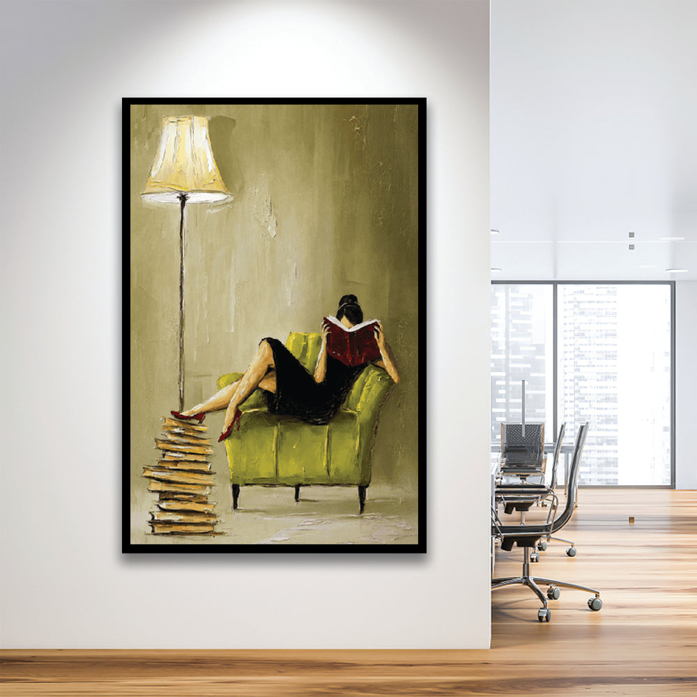 Impressionist Art  Lime Chair Leisure Wall Art Print, Framed Art Print, Fine Art Print