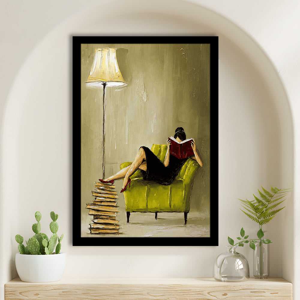 Impressionist Art  Lime Chair Leisure Wall Art Print, Framed Art Print, Fine Art Print