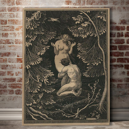 In Paradise By Max Svabinsky Wall Art Decor, The Fruit Was Never An Apple, Eros Fantasy, Canvas Print, Canvas Decor