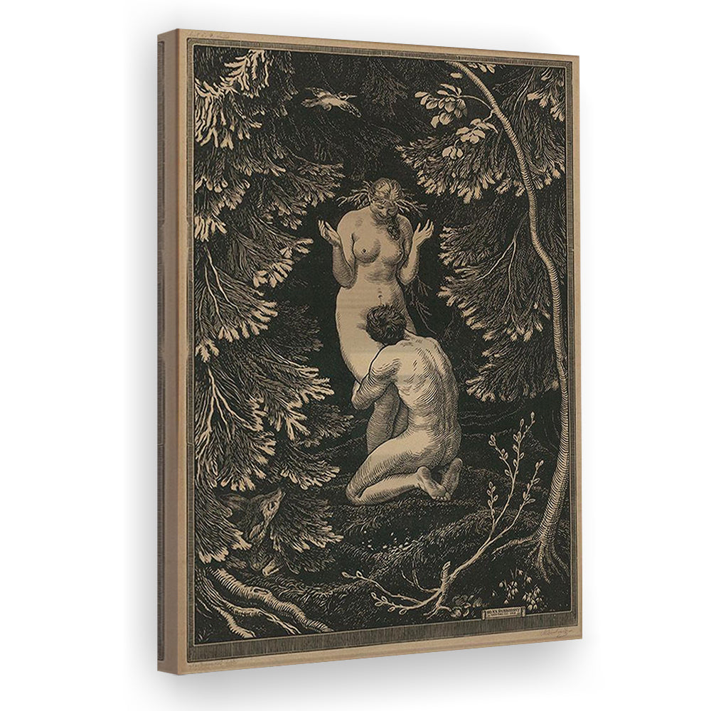 In Paradise By Max Svabinsky Wall Art Decor, The Fruit Was Never An Apple, Eros Fantasy, Canvas Print, Canvas Decor