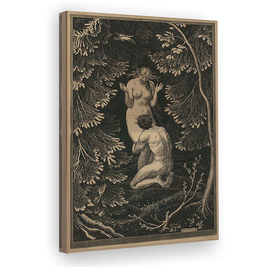 In Paradise By Max Svabinsky Wall Art Decor, The Fruit Was Never An Apple, Eros Fantasy, Canvas Print, Canvas Decor