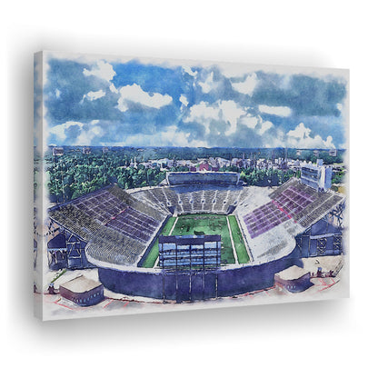 Independence Stadium, Independence Bowl Watercolor, Sport Art, Gifts for him, Canvas Print Wall Art