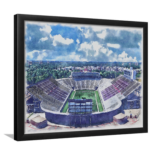 Independence Stadium, Independence Bowl Watercolor, Sport Gift Art, Framed Art Print Wall Decor