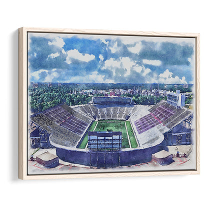 Independence Stadium, Independence Bowl Watercolor, Sport Gift Art, Framed Canvas Print Wall Art