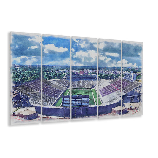 Independence Stadium, Independence Bowl Watercolor, Sport Art, Extra Large Canvas Print Wall Art