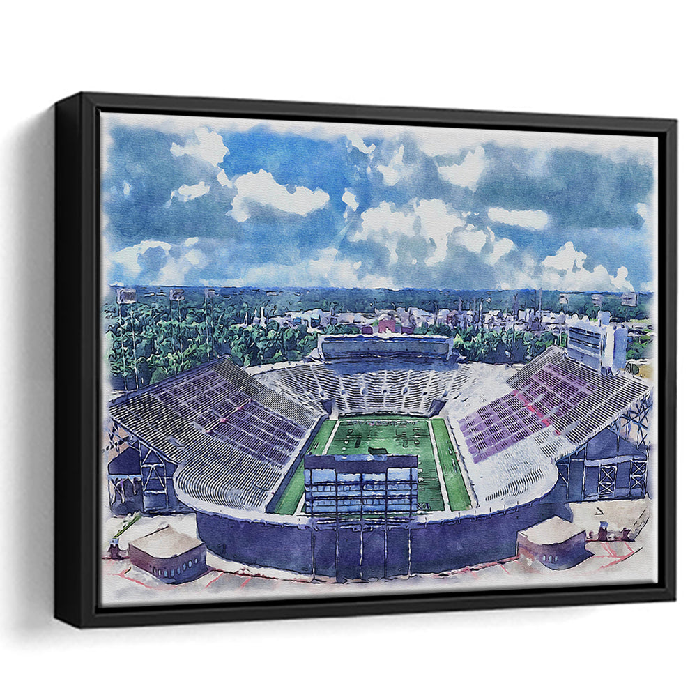 Independence Stadium, Independence Bowl Watercolor, Sport Gift Art, Framed Canvas Print Wall Art