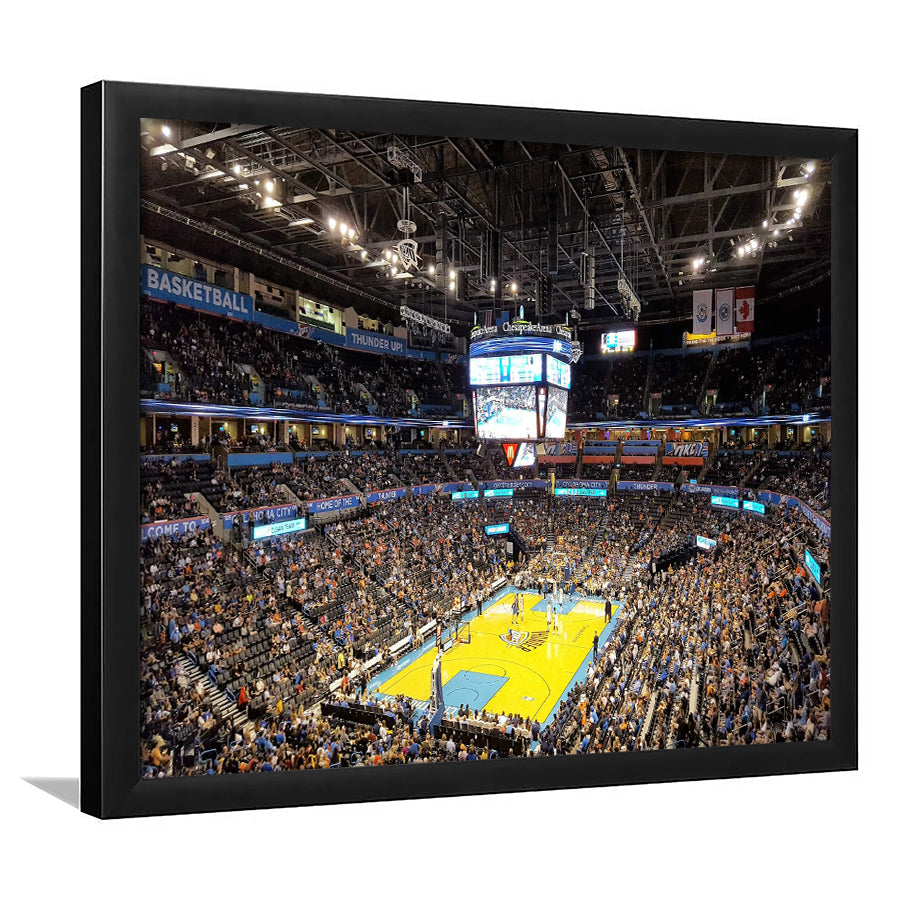 Inside American Airlines Arena, Stadium Canvas, Sport Art, Gift for him, Framed Art Print Wall Decor, Picture Framed