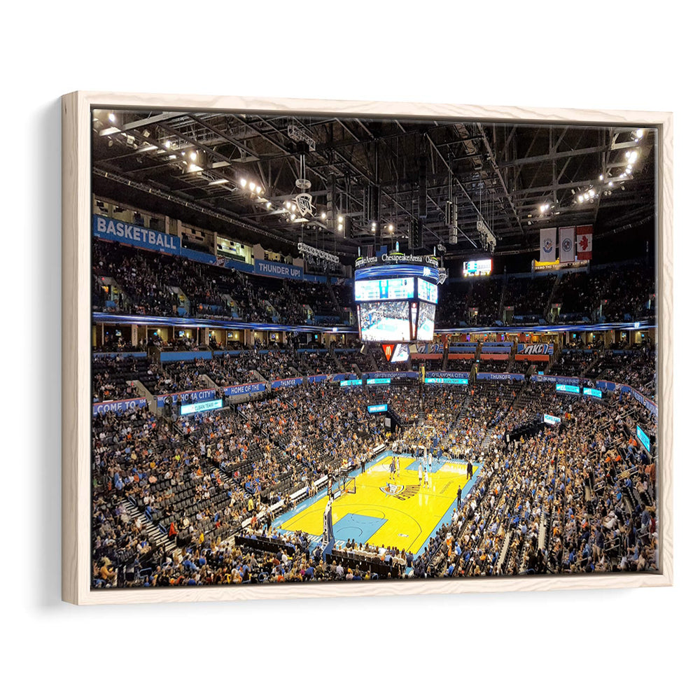 Inside American Airlines Arena, Stadium Canvas, Sport Art, Framed Canvas Print Wall Art, Floating Frame