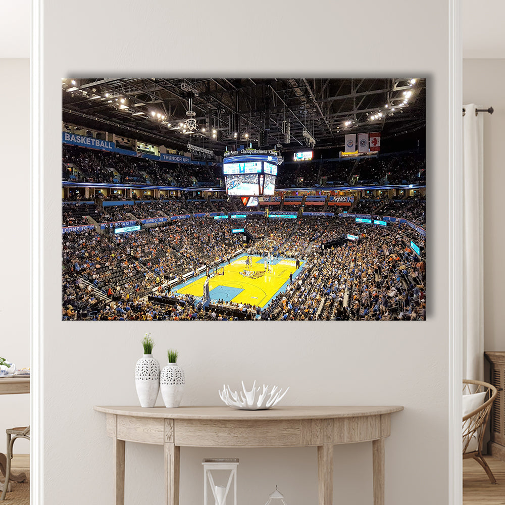 Inside American Airlines Arena, Stadium Canvas, Sport Art, Gift for him, Man Cave Decor, Art Print, Canvas Print Wall Art