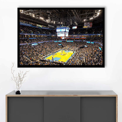 Inside American Airlines Arena, Stadium Canvas, Sport Art, Gift for him, Framed Art Print Wall Decor, Picture Framed