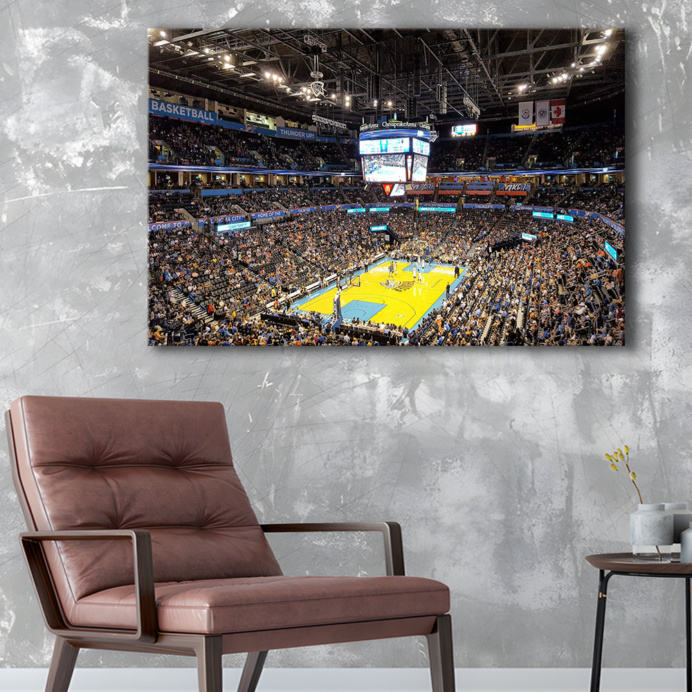 Inside American Airlines Arena, Stadium Canvas, Sport Art, Gift for him, Man Cave Decor, Art Print, Canvas Print Wall Art