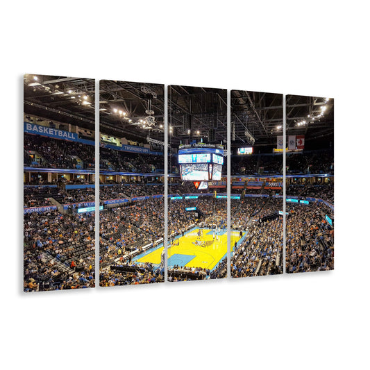 Inside American Airlines Arena, Stadium Canvas, Sport Art, 5 Panel B, Extra Large Canvas, Canvas Print Wall Art