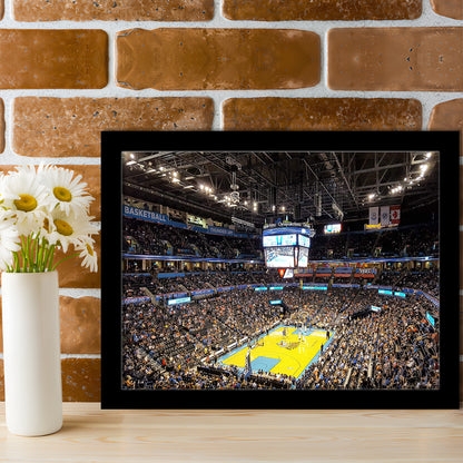 Inside American Airlines Arena, Stadium Canvas, Sport Art, Gift for him, Framed Art Print Wall Decor, Picture Framed