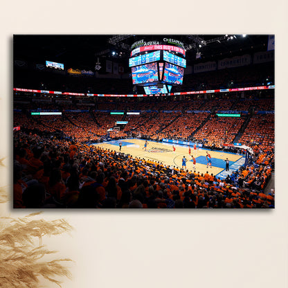 Inside Chesapeake Energy Arena, Stadium Canvas, Sport Art, Gift for him, Man Cave Decor, Art Print, Canvas Print Wall Art