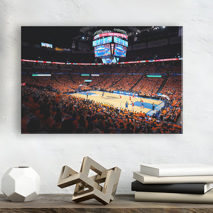 Inside Chesapeake Energy Arena, Stadium Canvas, Sport Art, Gift for him, Man Cave Decor, Art Print, Canvas Print Wall Art