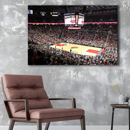 Inside Scotiabank Arena Toronto, Stadium Canvas, Sport Art, Gift for him, Man Cave Decor, Art Print, Canvas Print Wall Art