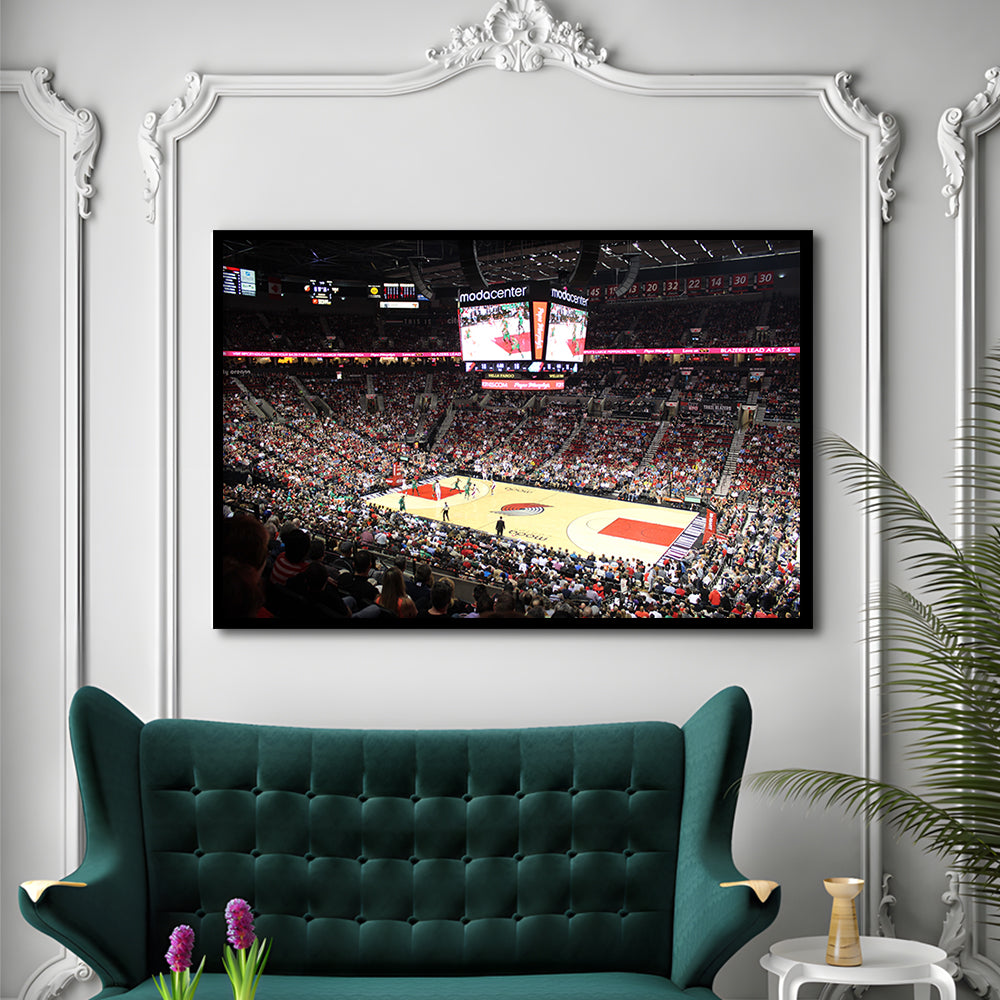 Inside Scotiabank Arena Toronto, Stadium Canvas, Sport Art, Gift for him, Framed Art Print Wall Decor, Picture Framed