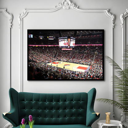 Inside Scotiabank Arena Toronto, Stadium Canvas, Sport Art, Gift for him, Framed Art Print Wall Decor, Picture Framed