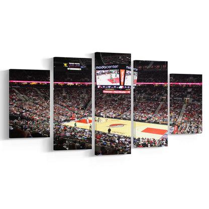 Inside Scotiabank Arena Toronto, Stadium Canvas, Sport Art, Gift for him, 5 Panel, Large Canvas, Canvas Print Wall Art
