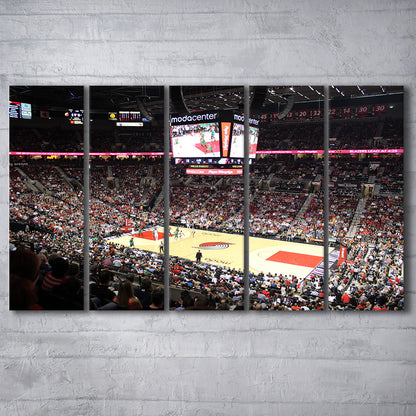Inside Scotiabank Arena Toronto, Stadium Canvas, Sport Art, 5 Panel B, Extra Large Canvas, Canvas Print Wall Art
