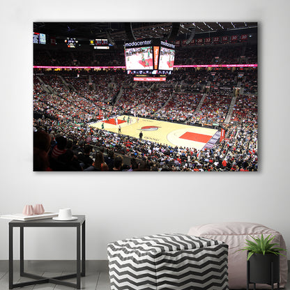 Inside Scotiabank Arena Toronto, Stadium Canvas, Sport Art, Gift for him, Man Cave Decor, Art Print, Canvas Print Wall Art