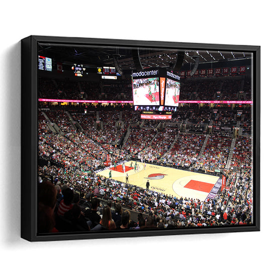 Inside Scotiabank Arena Toronto, Stadium Canvas, Sport Art, Framed Canvas Print Wall Art, Floating Frame