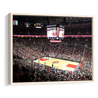 Inside Scotiabank Arena Toronto, Stadium Canvas, Sport Art, Framed Canvas Print Wall Art, Floating Frame