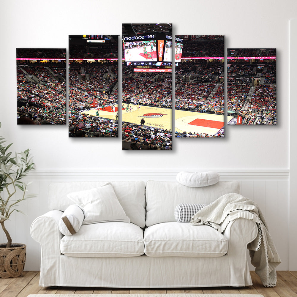 Inside Scotiabank Arena Toronto, Stadium Canvas, Sport Art, Gift for him, 5 Panel, Large Canvas, Canvas Print Wall Art