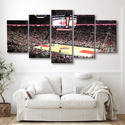 Inside Scotiabank Arena Toronto, Stadium Canvas, Sport Art, Gift for him, 5 Panel, Large Canvas, Canvas Print Wall Art