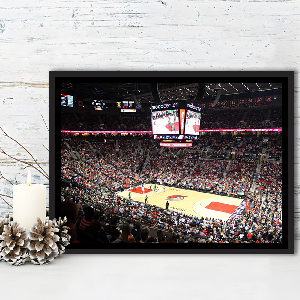 Inside Scotiabank Arena Toronto, Stadium Canvas, Sport Art, Framed Canvas Print Wall Art, Floating Frame