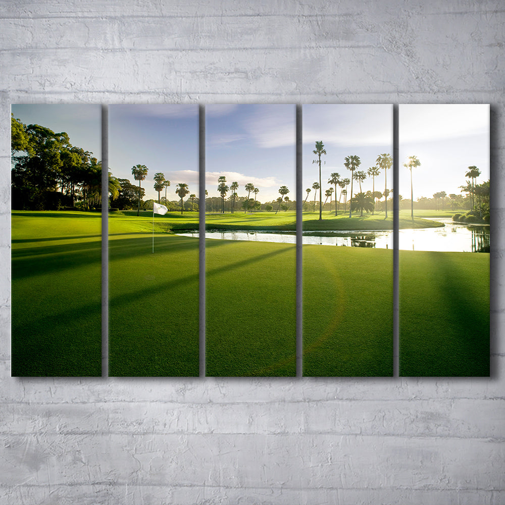 Intercontinental Sanctuary Cove Golf Resorts Of The World, Golf Art Print, Extra Large Canvas Print Wall Art