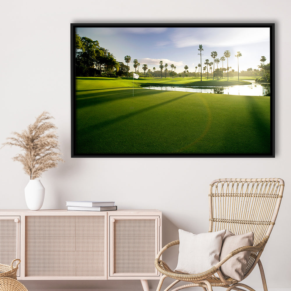 Intercontinental Sanctuary Cove Golf Resorts Of The World, Floating Framed Canvas Print Wall Art