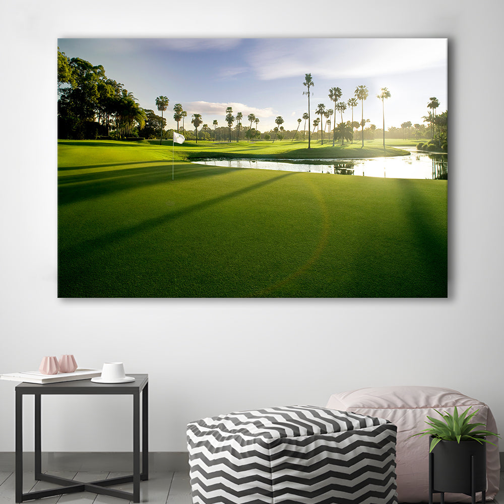Intercontinental Sanctuary Cove Golf Resorts Of The World, Golf Art Print,Gifts Golf Lover