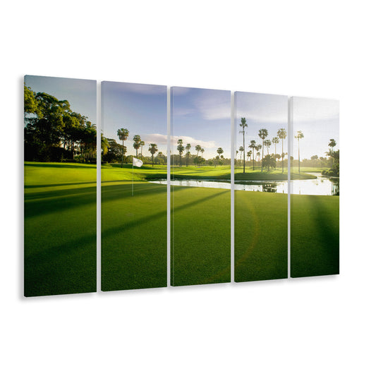 Intercontinental Sanctuary Cove Golf Resorts Of The World, Golf Art Print, Extra Large Canvas Print Wall Art